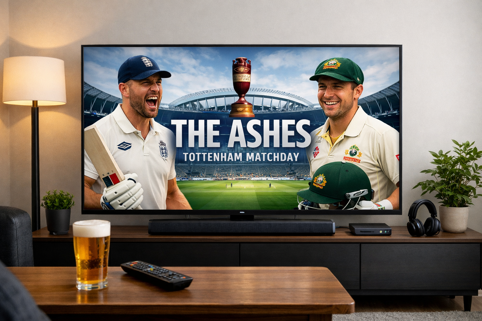 Image de couverture de l'article : Ashes Cricket Tottenham matchday Live Stream in UK — Complete Guide 2026